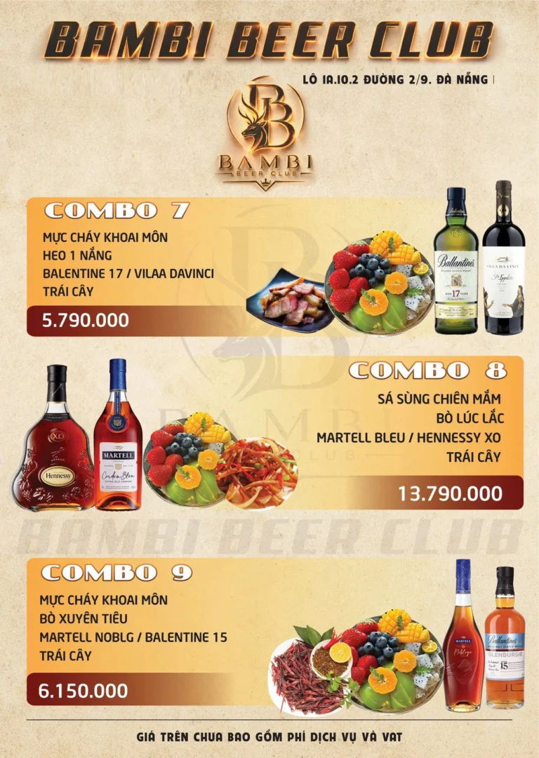 Combo 7–9 Bambi Club Đà Nẵng